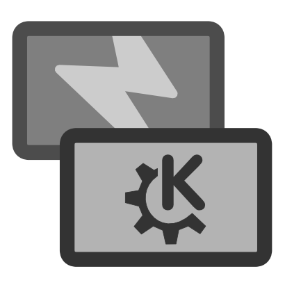 Download free wheel grey thunderbolt rectangle kde icon